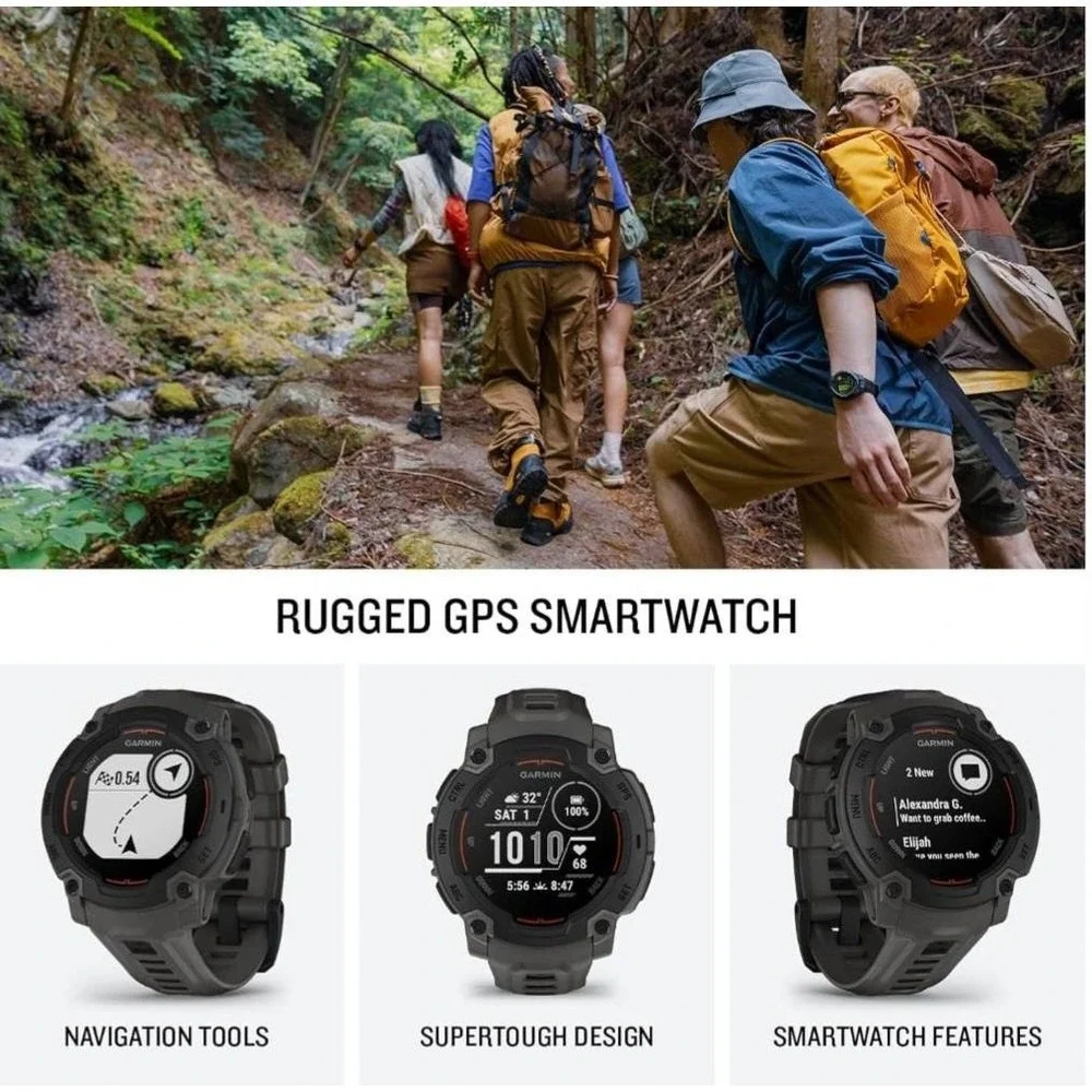 Garmin Instinct E Rugged GPS Smartwatch 45mm‎ Running Health Fitness Smart Watch